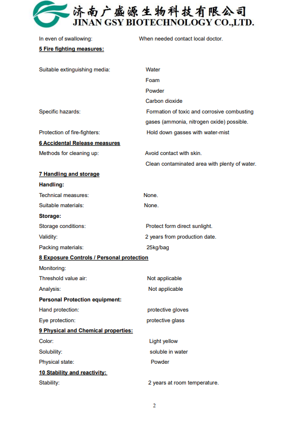 MSDS-PREMIX VITAMIN AD3EC