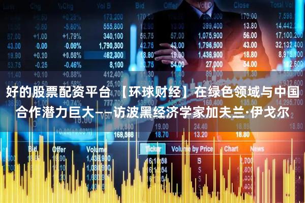 好的股票配资平台 【环球财经】在绿色领域与中国合作潜力巨大——访波黑经济学家加夫兰·伊戈尔
